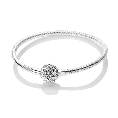 925 Sterling Silver Heart Love Snake Chain Bracelet Infinite Knot Butterfly For Women Fit Original Charms Beads Jewelry Gift