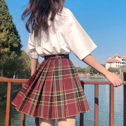 Japanese Bow Tie Skirt Set Student Pleated Skirt Jk Uniform Korean School Sexy Girl Preppy Style Seifuku Japanese School Uniform