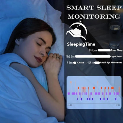  2026 New Smart Ring Heart Rate Blood Pressure Sleep Monitoring Motion Tracking IP68 Waterproof Men Women Smart Ring Holiday Gi