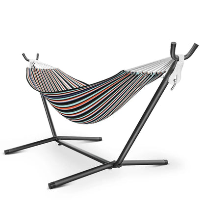 Hammock with Stand for Outside | 600 lbs, Carring Package, for 2-Person Outside Patio