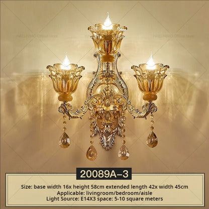 Postmodern Chandelier Living Room Lights European Dining Room Bedroom Home Master Luxury Atmospheric Lamps Villa Crystal Lamps