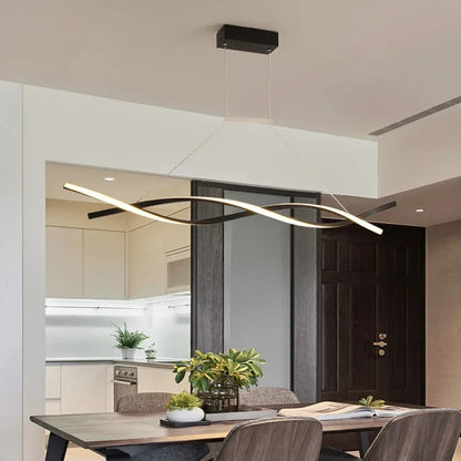 Modern Rotate Led Pendant Lights Dimmable for Kitchen Island Table Dining Room Office Chandelier Decor Lighting Lusters Fixture