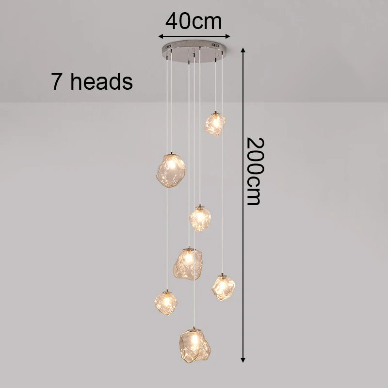 Modern Stair chandelier Pendant lights indoor lighting Ceiling lamp hanging light led Chandeliers for living room indoor lightin
