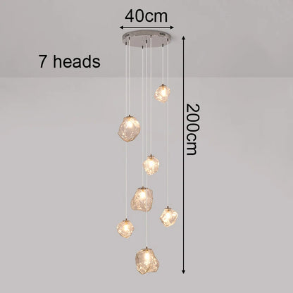 Modern Stair chandelier Pendant lights indoor lighting Ceiling lamp hanging light led Chandeliers for living room indoor lightin