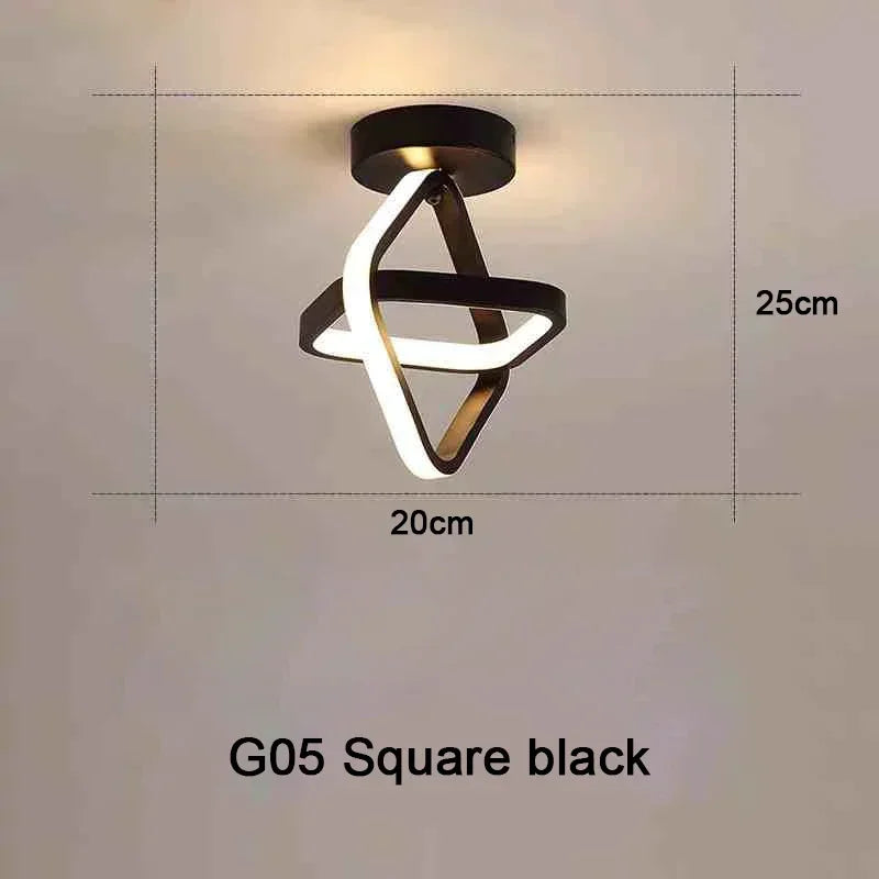 LED Strip Aisle Ceiling Lights Modern Minimalist Living Room Lamps For Balcony Entrance Staircase Home Decor corridor lamp