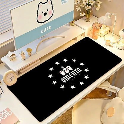 Singer O-OmertaS 47 Mouse Pad Square Office Gaming Desk Mat Waterproof Non-Slip Rubber Decorative