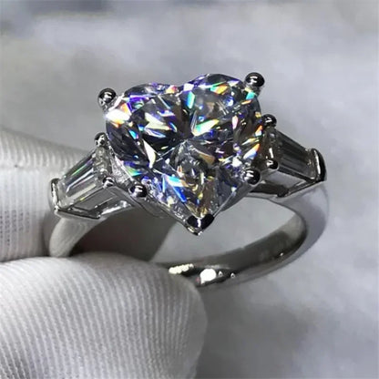 Luxury Oval 8ct Lab Diamond Ring 925 sterling silver Jewelry Engagement Wedding band Rings for Women Men Party accessory