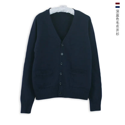 Japanese JK Uniform Cardigan Class Uniform British Student School Uniform Knitted Sweater