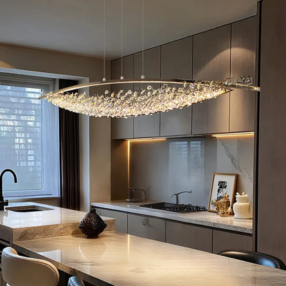 Luxury Crystal Chandeliers Pendant Light Led Chandelier Ceiling Lights Home Decor Items Dining Table Light Ceiling Hanging Lamp