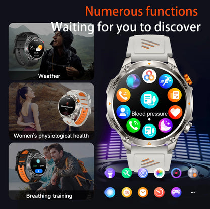 2026 T-Rex3 Ultra 1100mAh Battery Smart Watch GPS Track Compass IP69K Waterproof Sports tracker Outdoors Military Smartwatches