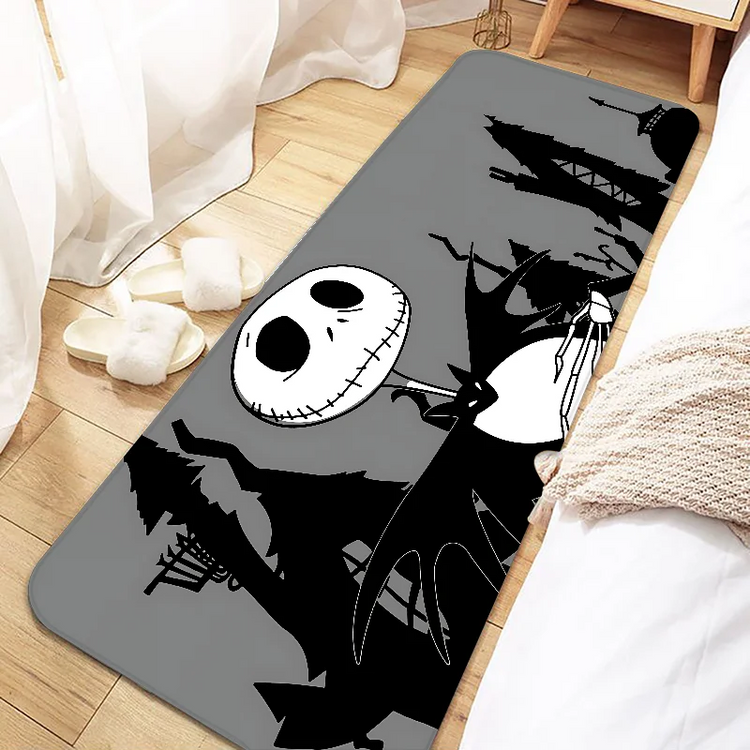 Jack Skellington Door Mat Entrance Non-slip Doormat Washable Kitchen Carpet Living Room Hallway Rugs Bathroom Bath Door Mats