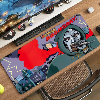 Rapper M-MF D-DOOM   Mouse Pad Non-slip Rubber Computer Mat Gamer Balance Decoracion Deskmat Laptop Office Large