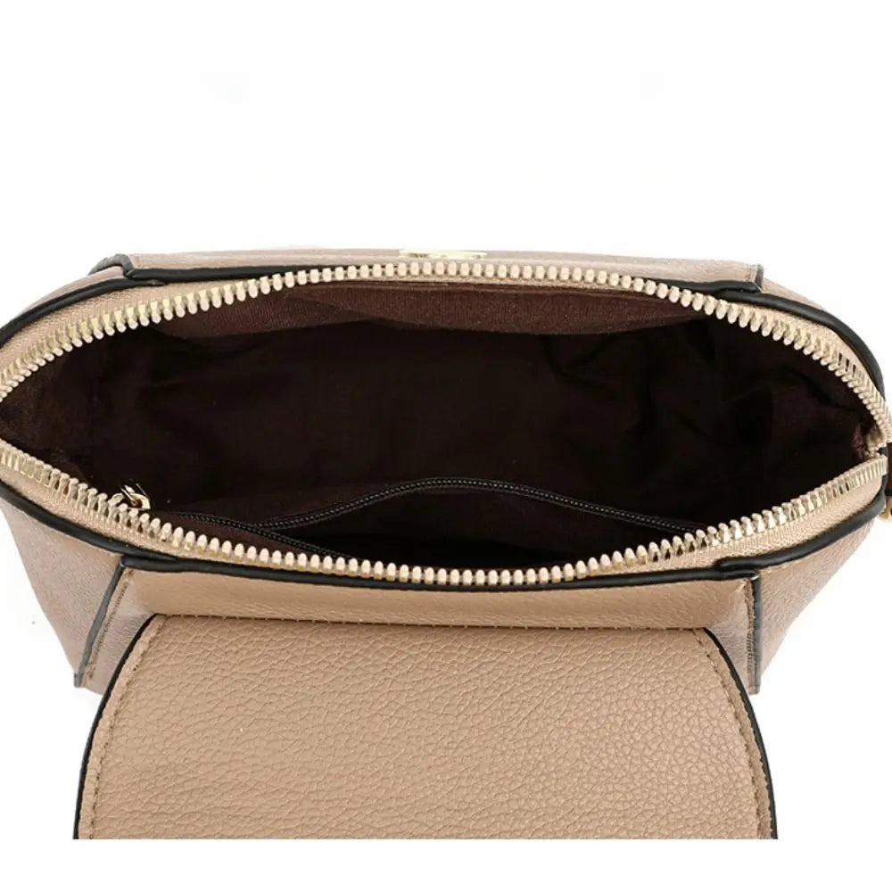Genuine Leather Women Crossbody Bag Shoulder Bags Luxury Solid Color Cow Leather Handbag Elegant Female Messenger Bag