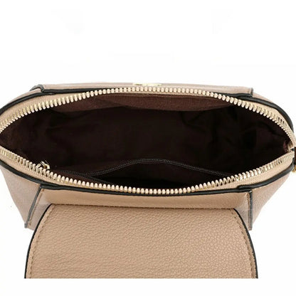 Genuine Leather Women Crossbody Bag Shoulder Bags Luxury Solid Color Cow Leather Handbag Elegant Female Messenger Bag