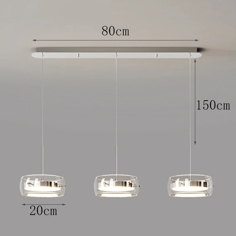 Modern Pendant Light Lamps, Home Decor Ring LED Lights for Living Room,Chandeliers for Dining Room Hanging Light Indoor Lighting