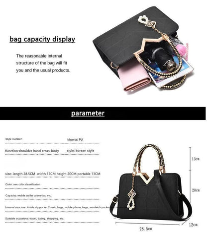 Top-handle Bags Designer Shoulder Bag for Women Fashion Handbags High Quality Unusual Pu Shell Bags Beading Zipper Luxury Brand