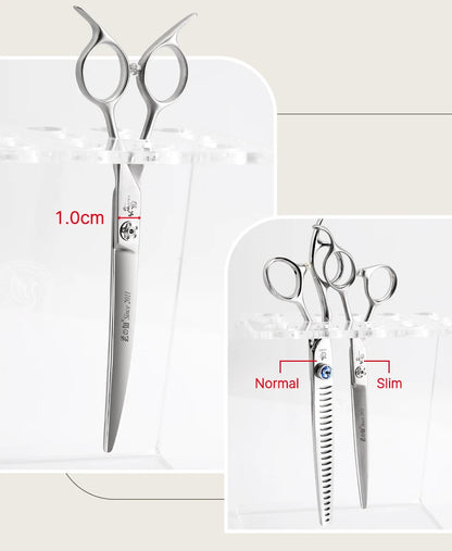 Fenice Slim Narrow Dog Grooming Scissors Set Straight/Curved/Thinner/Chunker Shears Scissors Specialized for KR and JP Groomers