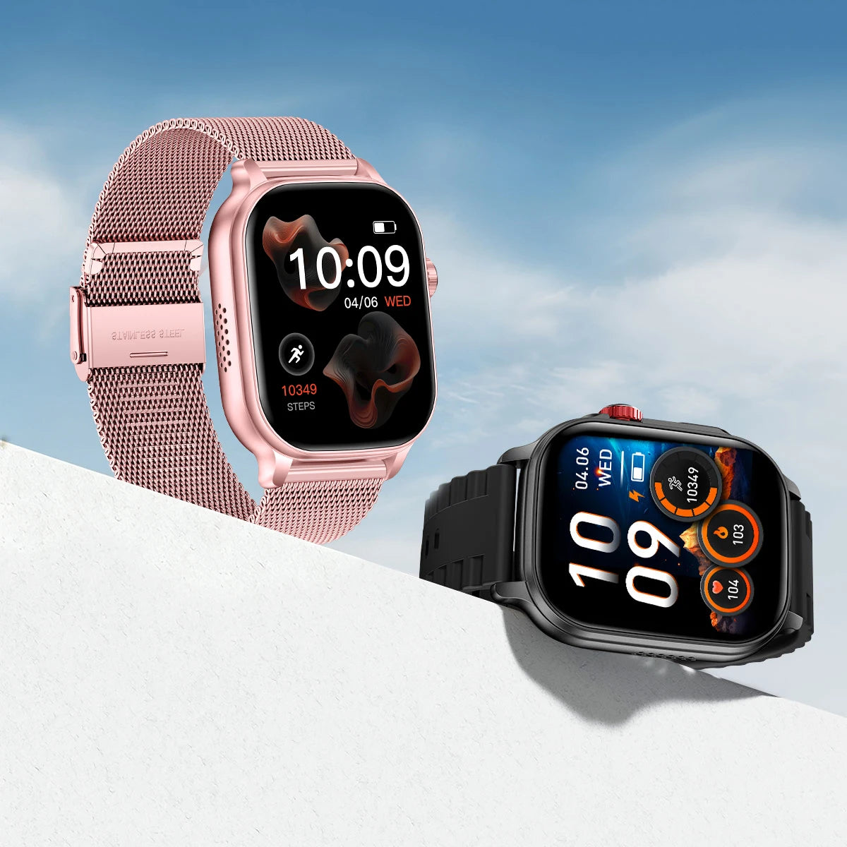 LIGE Militray 1400mAh Large Battery Smart Watch For Men 2.01 inch HD Screen 100+Sports Mode Bluetooth Call Men Women Smartwatch