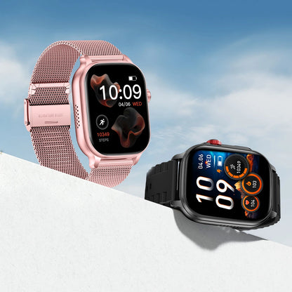LIGE Militray 1400mAh Large Battery Smart Watch For Men 2.01 inch HD Screen 100+Sports Mode Bluetooth Call Men Women Smartwatch