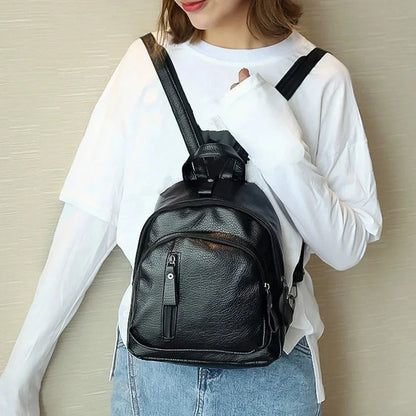 Mini Men's Backpack Fashion Small Black Shoulder School Bag for Man Canvas Designer Waterproof Sports Travel Male Backpacks