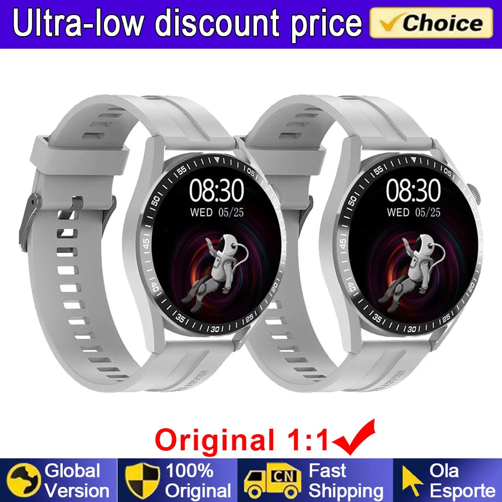 2025 New Smart Watch Men Women GPS 1.36'' AMOLED Touch Screen Smartwatch Heat Rate Monitor BT Call Sport Smart Watches Men Women