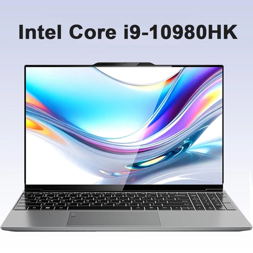 Xiaman 15.6" Portable Gaming Laptop Computer Intel Core i9 10980HK Gamer PC 16GB RAM 1TB SSD Windows 11 Office Study Notebook PC