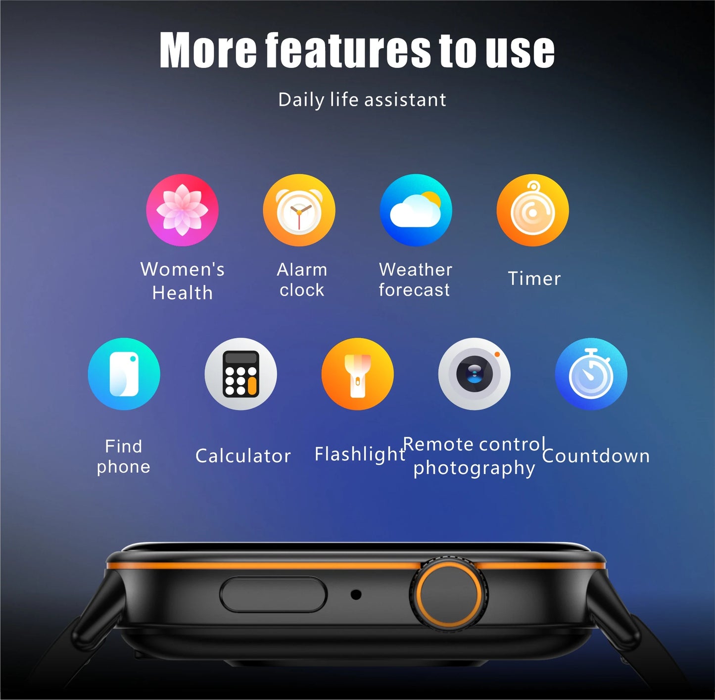 2026 New Multifunctional Smartwatch Women Gift Built-in GPS Bluetooth Call Music Fitness Sports Bracelet Sleep Monitor Watch Lad