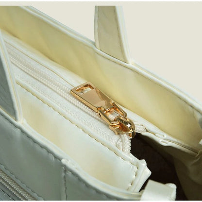 Sweet College Style Ribbon Ita Bag Women Fashion Shoulder Bags Large Capacity Tote Bag For Daily Commuting Transparent Handbag
