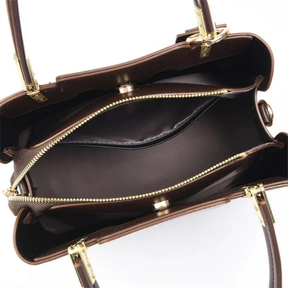 Genuine Soft Pu Leather Handbags for Women Vintage Shoulder Tote Bag Luxury Designer Ladies Large Capacity Purse Bags Sac A Main