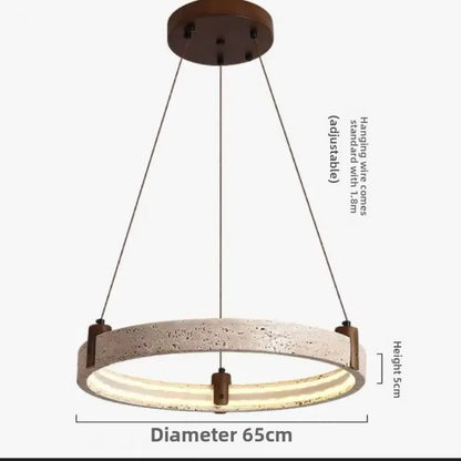 Artistic High-End Natural White Stone Dimming Function Wood Decoration Dining Room Living Room Exhibition Hall LED Modern