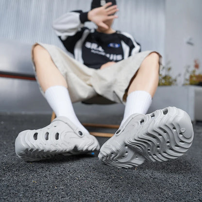 Summer Beach Clogs For Men EVA Breathable Slippers Outdoor Sandals Soft Slides Men Casual Water Garden Shoes Male Beach Sandals