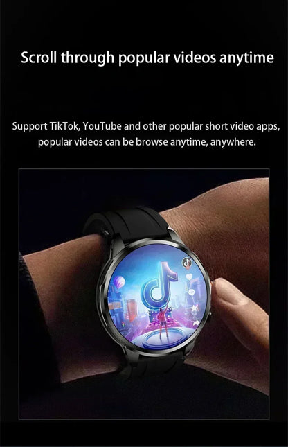 H99 Smart Watch Android Watches Amoled Smartwatch With 190° Rotary Camera Google Play Store 1.95 inch Amoled Screen