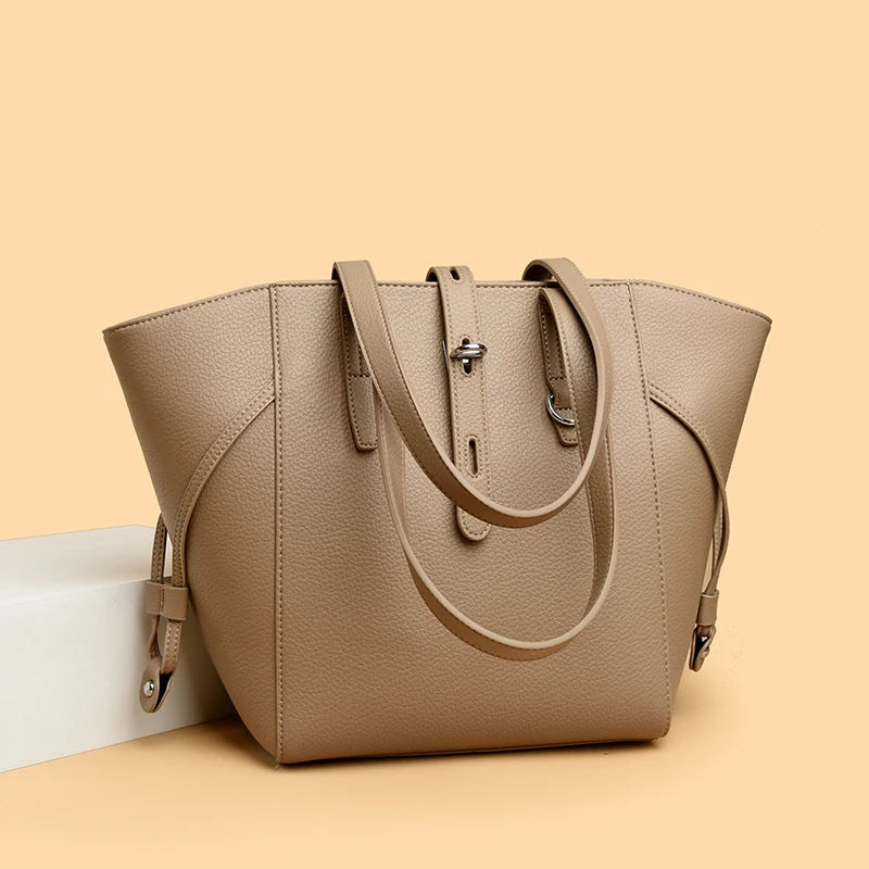 Luxury Brand PU Leather Shoulder Bags Women Fashion Large Capacity Handbag Elegant Crossbody Purse For Ladies Casual Office Tote