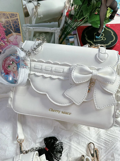 Sweet Ita Bag 2026 Elegant Lolita Bag Ladies Cute Girls Bow Crossbody Bag Popular JK Uniform Shoulder Bag Autumn Bolso Сумка