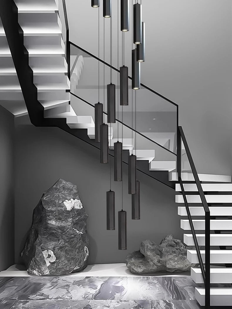 Modern home decor led lights pendant light lamps forstaircase Chandeliers for living room hanging light indoor lighting