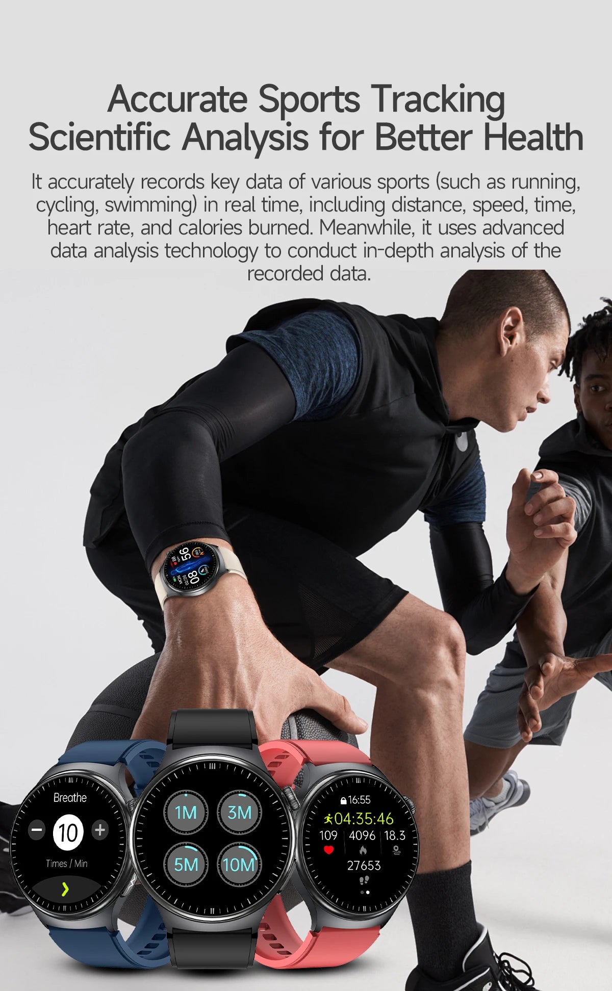 New Upgraded Heart Health Check Smart Watch Uric Acid Five Organ Examination Blood Pressure BT Call ECG smart watches Man 2026