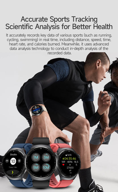 New Upgraded Heart Health Check Smart Watch Uric Acid Five Organ Examination Blood Pressure BT Call ECG smart watches Man 2026