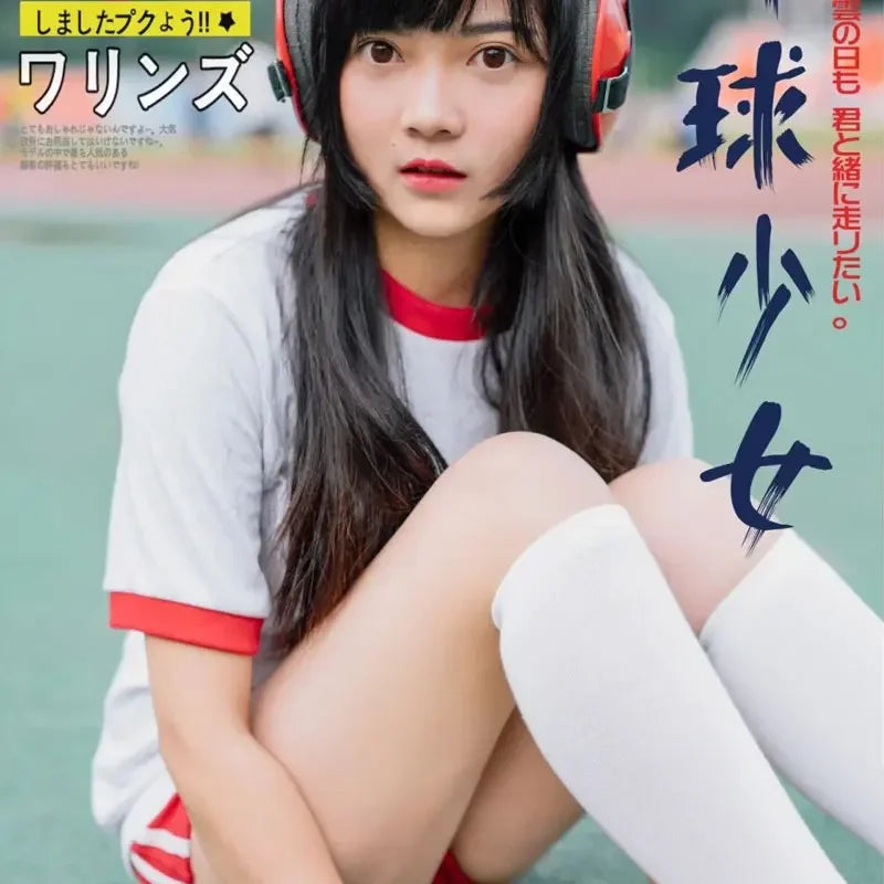 Japanese College Physical Education Sports School JK Uniform Gym Set Volleyball T Shirt Shorts Girl Women Jersey Gymnastics Suit