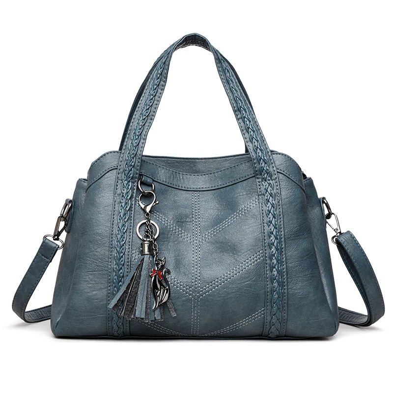 Elegant Women PU Leather Handbag Multiway Shoulder Bag Crossbody Purse for Ladies Stylish Top Handle Satchel Work Office Bag New