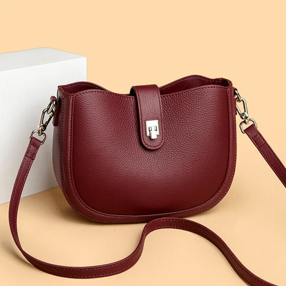 Luxury Genuine Leather Tote Bag Women Real Cow Leather Handbag Fashion Ladies Shoulder Crossbody Bags 2025 New Female Sac A Main