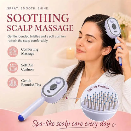 Hair Care Spray Massage Comb Vibration Scalp Massage Hairbrush Head Massager Hair Sprayer Atomizing Brush Hair Oil Applicator