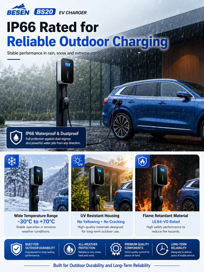 Mode 3 22KW 3 Phase EV Charger Level 2 Electric Car Charging Station