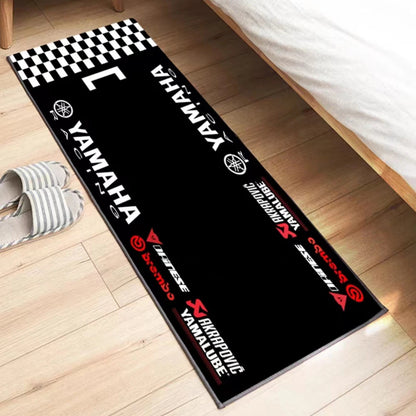 Yamaha Garage Mat Racing Motorcycle Carpet Polyester Moto Display Motorcycle Mat Anti-slip Home Decoration Living Room Rug