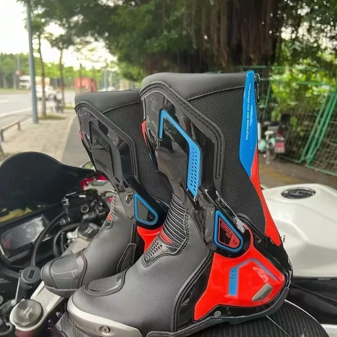 Torque 3 Off-Road Motorcycle Botas Professional Track Riding Boots Cowhide Waterproof Racing Anti-Collision for Rally Race shoe