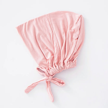 82 Colors Tie-Back Undercaps Fashion Women's Inner Hijab Muslim Cap Bonnet Plain Islamic Cotton Spandex Jersey DEW Underscarf
