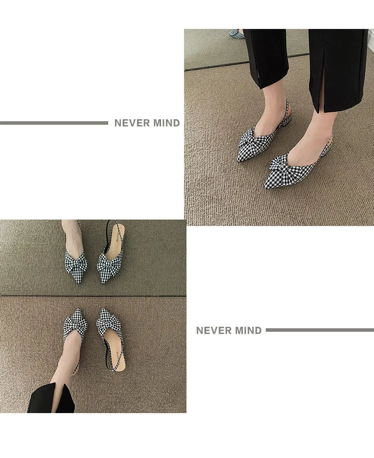 maogu Bow Polka Dot Pointed Toe Stiletto Sandals Luxury Sandals Women Designers Elegant Party Sandal 2023 Fashion Women Shoes 39