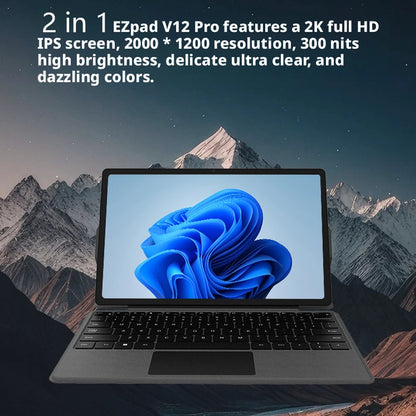 2026 New Pad v12Pro 2-in-1 Laptop Tablet 11.9" 12th Intel CPU N95 DDR5 FHD 2000*1200 16:9 3850mAh Windows 11 Mini Notebook