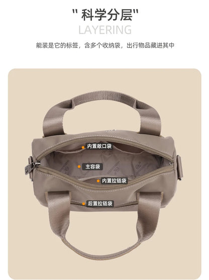Ladies Lightweight Shoulder Bag Waterproof Nylon Handbag for Commuter Work Casual Crossbody Bags for Women Messenger Bag