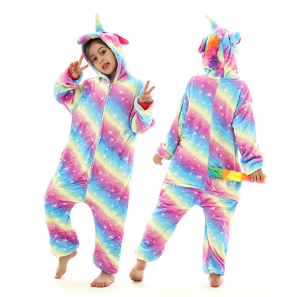 S M L XL Women One-piece Pajama Plush Flannel Jumpsuit Adult Winter Kigurumi Anime Onesies Halloween Unicorn Cosplay Costumes