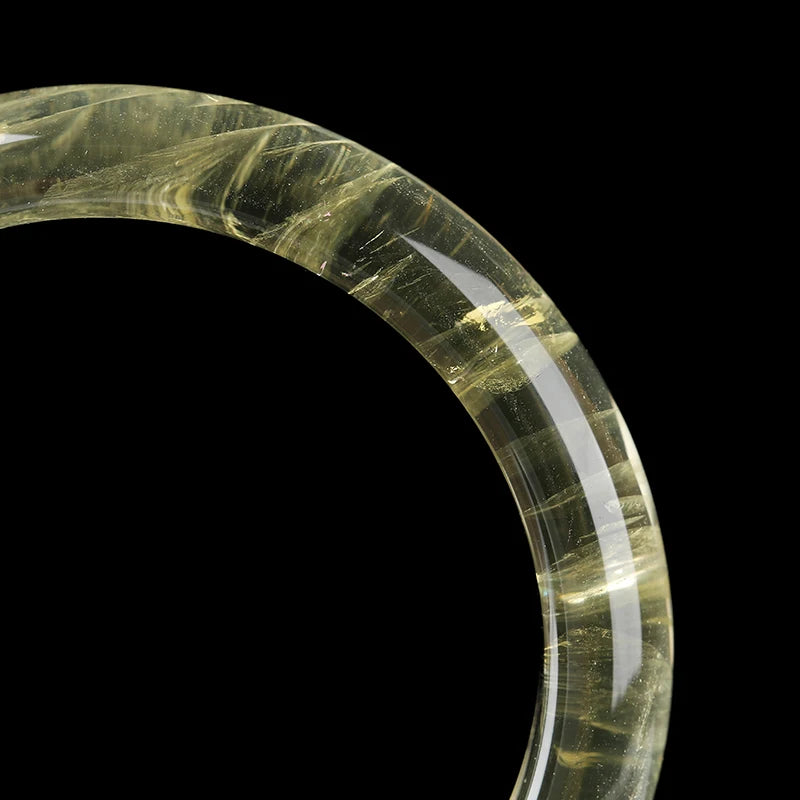 7A Natural Lemon Citrine Bangle Bracelet for Women Healing Crystal Jewelry for Wealth High Quality Luxury Jewelry Gift